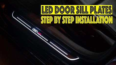 LED Door Sill Lights In Depth Installation Plates Scuffs For Audi BMW