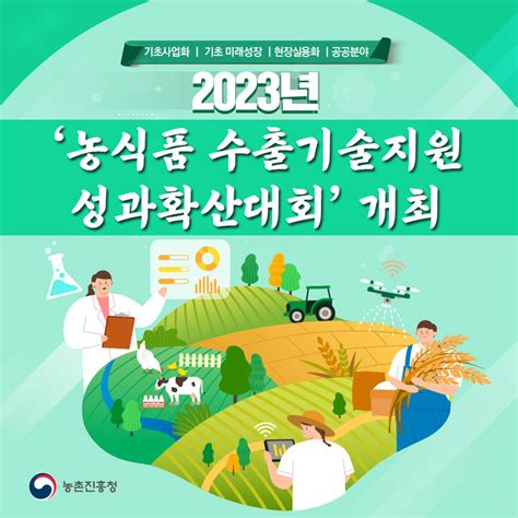 농촌진흥청 ‘2023 농식품 수출기술지원 성과확산대회 개최