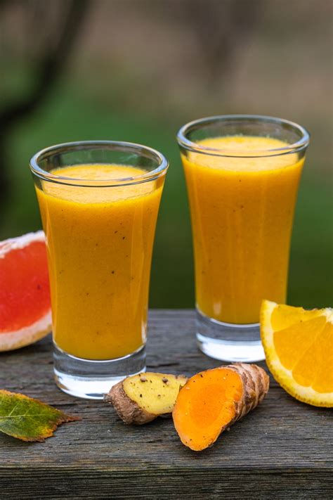 Ginger Turmeric Shots An Immunity Booster Made In A Blender