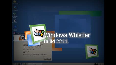 Windows Whistler Build 2211 YouTube