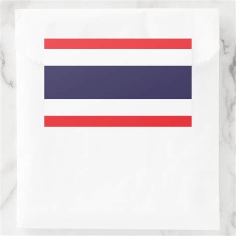 Thailand Flag Stickers* Rectangular Sticker | Zazzle