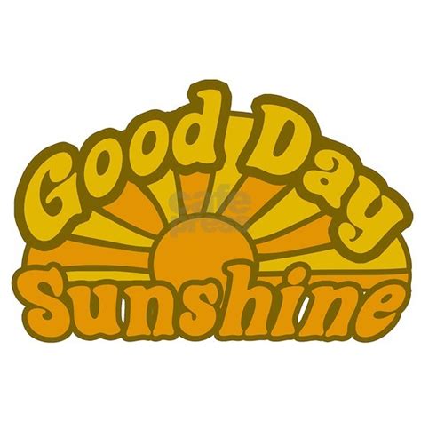 goodday Sticker (Rectangle) Good Day Sunshine Rectangle Sticker by Boogs - CafePress