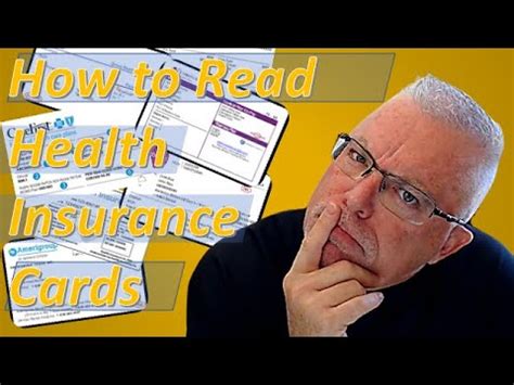 How To Read A Health Insurance Card Youtube