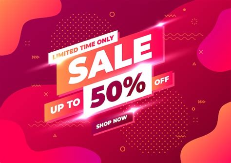 Premium Vector Sale Banner Template Limited Time Only Sale Up