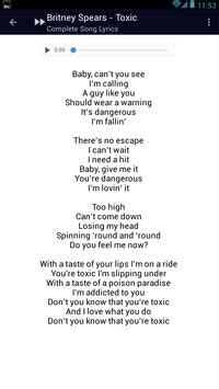 Britney Spears Toxic Lyrics APK for Android Download