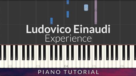 Ludovico Einaudi Experience Piano Tutorial Youtube