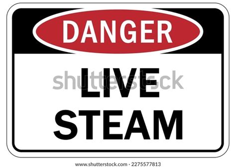 Hot Steam Warning Sign Labels Stock Vector Royalty Free Shutterstock