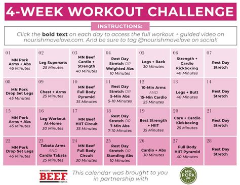 Printable Bodyweight Workout Plan Pdf Lesha Meacham