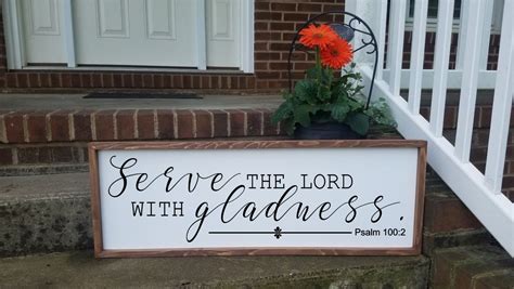 Serve The Lord With Gladness Svgserve With Gladness Svgwall Art Svginspirational Svg