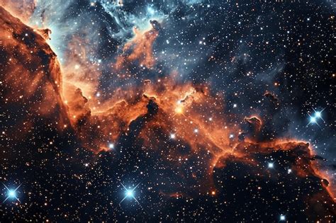 Premium Photo Sparkling Stars And Nebulas Space Background With