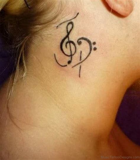 65 Brilliant Music Notes Tattoos On Neck