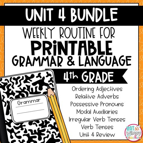 Grammar Fourth Grade Activities Possessive Pronouns Not So Wimpy Teacher