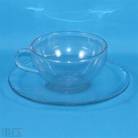 G29 - Glass Tea Cup & Saucer - Breakaway Effects