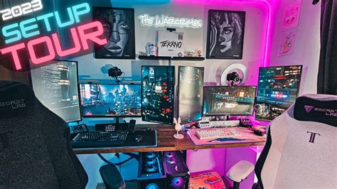 Couples Stream Room Gaming Setup Tour 2023 Youtube