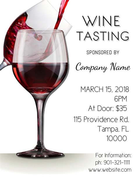 Wine Tasting Template Postermywall