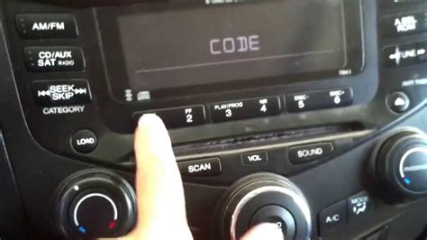 Reset Radio Code On Honda Accord