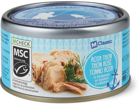 M Classic MSC Pink Tuna In Water Migros