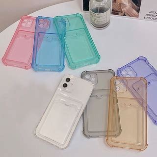 Soft Clear Card Holder Tpu Case For Vivo Y17 Y12 Y12s Y20i Y15 Y11 Y20S