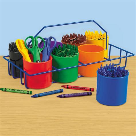 Classroom Desk Tidy And Carry All Lakeshore Learning Crayon Storage