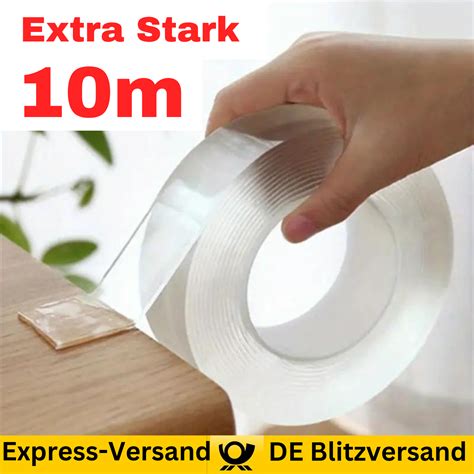 Doppelseitiges Klebeband Transparent Nano Band Tape Beidseitig Extra