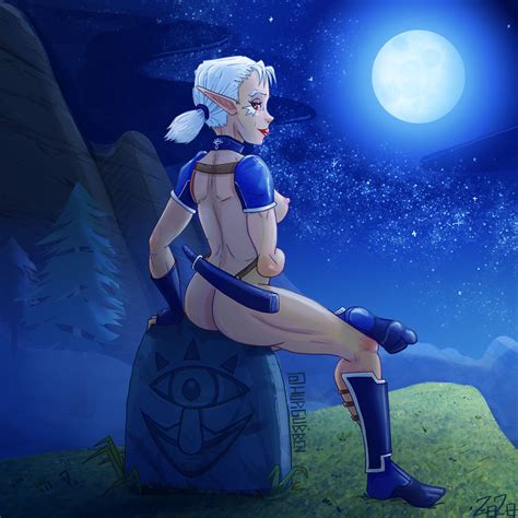 Moonlit Impa PinUp By HupiGubben Hentai Foundry