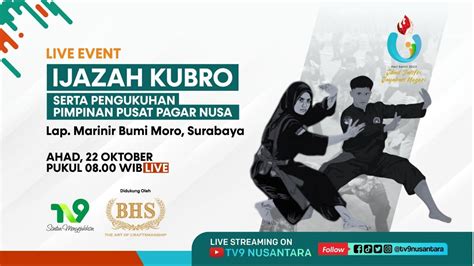 Live Ijazah Kubro Dan Pengukuhan Pimpinan Pusat Pagar Nusa Youtube