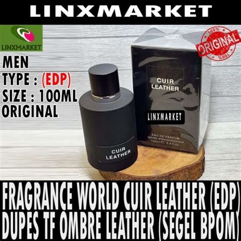 Promo Fragrance World Cuir Leather Edp Ml Men Dupe Tf Ombre