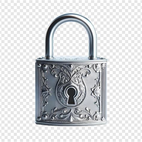 Padlock And Protection Isolated On Transparent Background Premium Ai