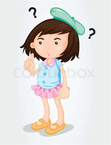 Thinking pose | Stock vector | Colourbox