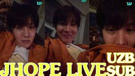 J HOPE WEVERSE LIVE UZB SUB 2023 03 16 YouTube