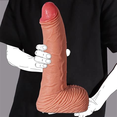 33 5 6 6cm Extra Große XXL Dildo Realistischer Riesen Dildo mit