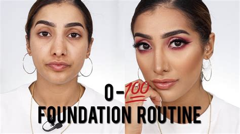 Full Coverage And Long Lasting Drugstore Foundation Routine Youtube