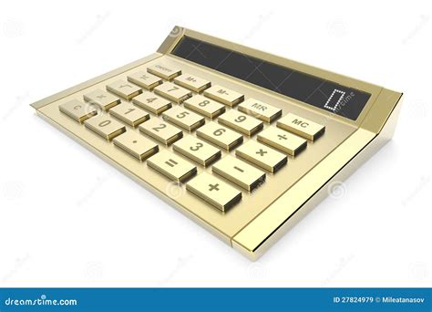 Golden Calculator Royalty Free Stock Images Image 27824979