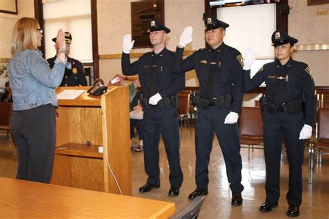 Three New Police Officers Sworn In During City Hall Ceremony Advocate