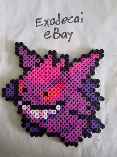 Gengar Pokemon Bead Sprite Perler Art Menu Icon Ebay