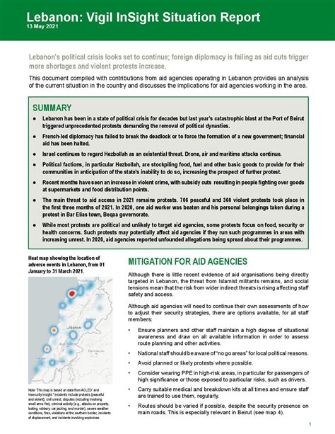 Lebanon - Insecurity Insight