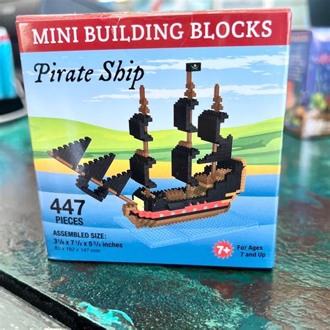 Pirate Ship Mini Building Blocks Set The Beach Shop Of Cortez Florida