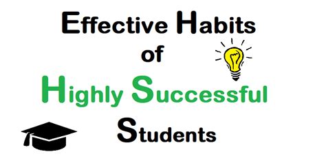 Effective Habits Of Highly Successful Students Study Guides