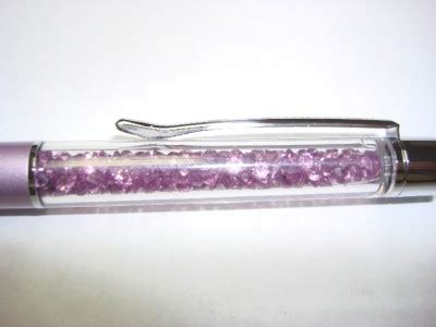 Swarovski Crystal Crystalline Purple Pearl Ballpoint Pen & 2 ink ...