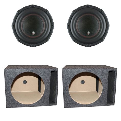 Audiopipe TXX BD3 12 12 Inch 1800W Car Subwoofer 2 Pack Sub Box 2