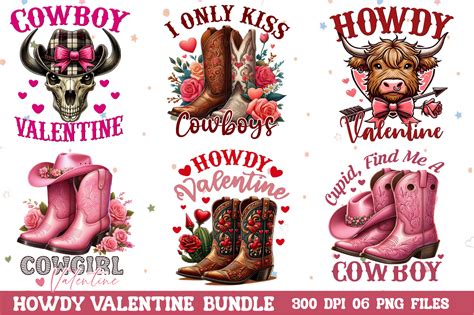 Western Howdy Valentine S Png Bundle Graphic By Smartsvgart Creative