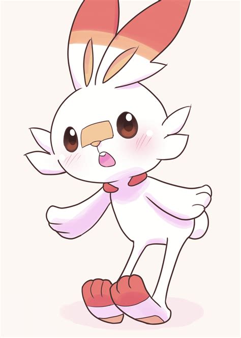 Scorbunny Pok Mon Sword Shield Zerochan Anime Image Board