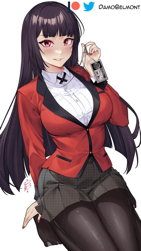 Damobelmont Jabami Yumeko Kakegurui Highres 1girl Artist Name