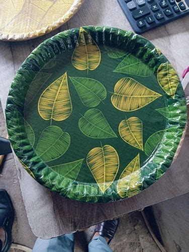 13 Inch Green Leaf Paper Plate At Rs 2 10 Piece In Hyderabad ID