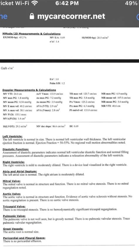 Echo results : r/Heartfailure