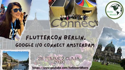 Google I O Connect Amsterdam Fluttercon Berlin YouTube