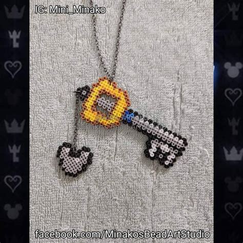 Keyblade Pixel Necklace By Miniminako On Deviantart