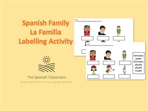 La Familia Worksheet In Spanish Printable Calendars At A Glance