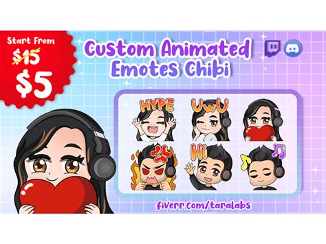 Chibi Animated Twitch Emotes For Twitch Or Discord Upwork