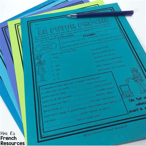 French Worksheets Mme R S French Resources French Worksheets French Resources French